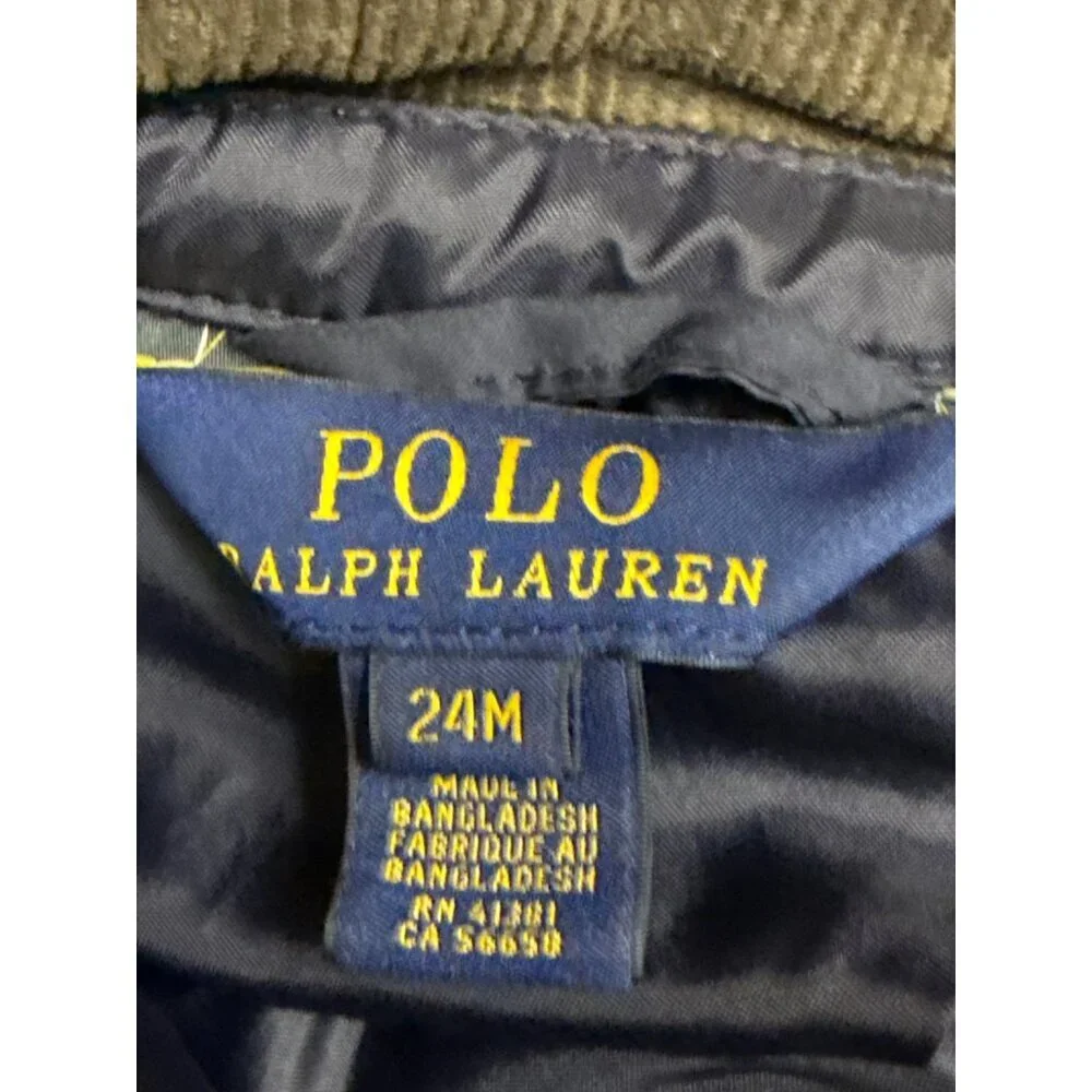 Polo Ralph Lauren Kids Toddler Quilted Barn Jacket 24 Months Preppy Snap Unisex